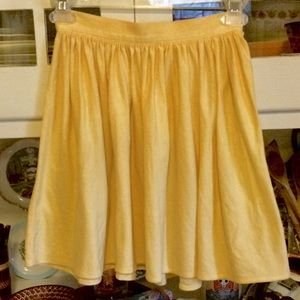 American Apparel “Classic Girl” Mini Skirt-Yellow